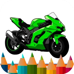 mewarnai motor balap ninja